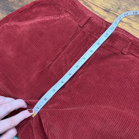 Poetry Size 6 Pants NEW Cotton Cord Wide Leg Trousers Soft Garnet Corduroy Fall - Picture 7 of 13